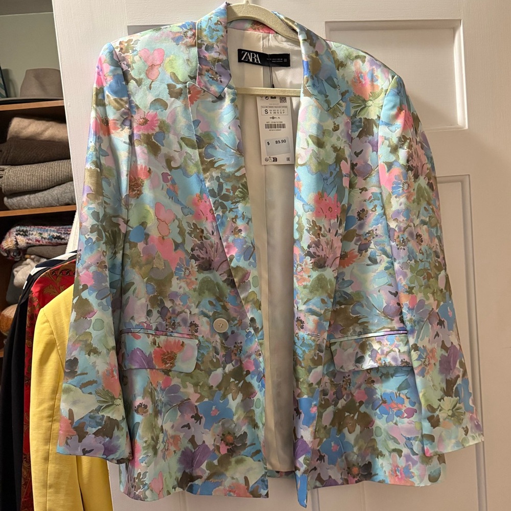 Zara Women's Floral Blazer - NWT - Sz S